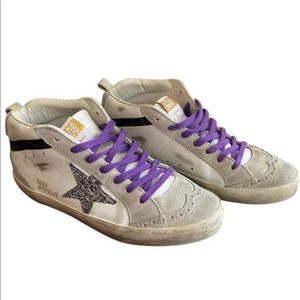 Golden Goose Midstar Distressed Sneakers!